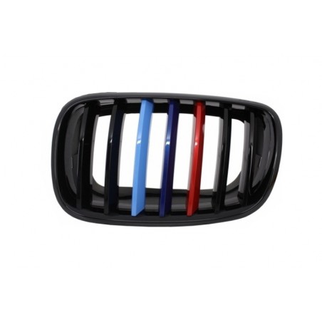 Front Grilles Kidney Grilles suitable for BMW X5/X6 E70/E71 (2007-2015) M-Power 3 Color Design