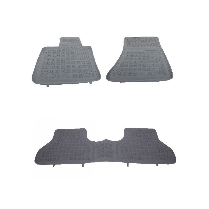 Floor mat Rubber Grey suitable for BMW X5 E70 2006-2013 X6 E71 2008-2014