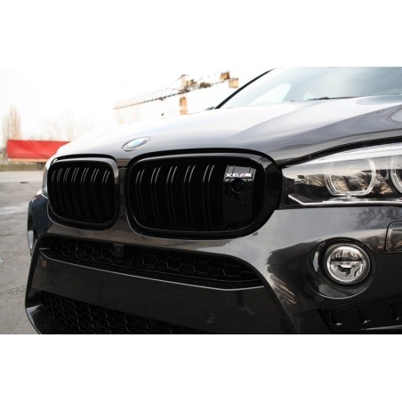 Central Grilles Kidney suitable for BMW X5 X6 (F15) (F16) (2014-up) X5M X6M Double Stripe Design M-Package Sport with Camera Central Grilles Kidney suitable for BMW X5 X6 (F15) (F16) (2014-up) X5M X6M Double Stripe Design M-Package Sport with Camera