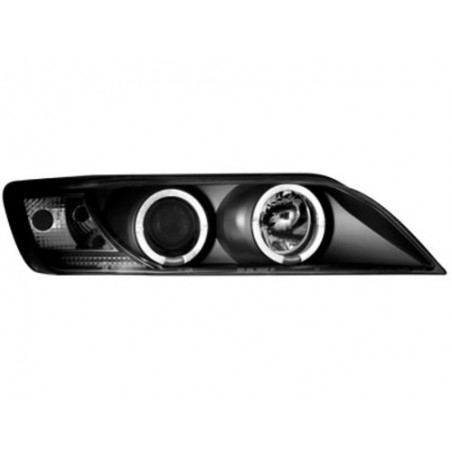 headlights suitable for BMW Z3 95-99 _ 2 halo rims _ black headlights suitable for BMW Z3 95-99 _ 2 halo rims _ black