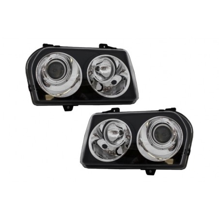 Headlights suitable for CHRYSLER 300 05-08 Black Headlights suitable for CHRYSLER 300 05-08 Black