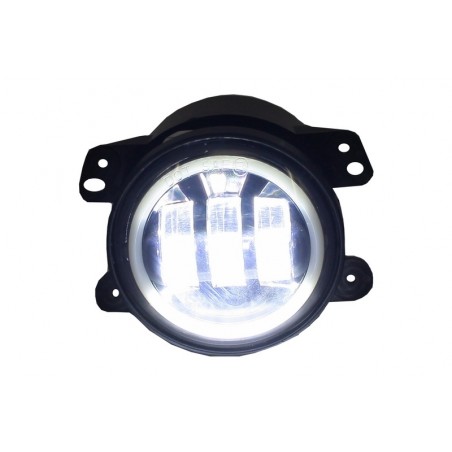 Fog Lights 4 Inch Full LED Angel Eye suitable for JEEP Wrangler JK TJ LJ (2007-2017) Fog Lights 4 Inch Full LED Angel Eye suitable for JEEP Wrangler JK TJ LJ (2007-2017)