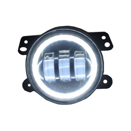 Fog Lights 4 Inch Full LED Angel Eye suitable for JEEP Wrangler JK TJ LJ (2007-2017) Fog Lights 4 Inch Full LED Angel Eye suitable for JEEP Wrangler JK TJ LJ (2007-2017)