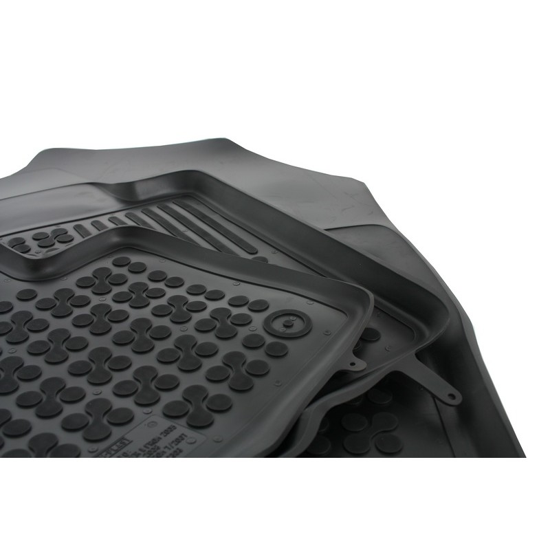 Floor mat black fits to/ CITROEN C-Crosser 2007- MITSUBISHI Outlander II 2005- suitable for PEUGEOT 4007 2008- 