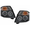 Headlights suitable for CITROEN C2 (JM) (2003-2009) Angel Eyes 2 Halo Rims Black Headlights suitable for CITROEN C2 (JM) (2003-2009) Angel Eyes 2 Halo Rims Black