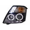 Headlights suitable for CITROEN C2 (JM) (2003-2009) Angel Eyes 2 Halo Rims Black Headlights suitable for CITROEN C2 (JM) (2003-2009) Angel Eyes 2 Halo Rims Black