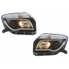 LED Headlights suitable for Dacia Duster I (2009-2014) Tube Light Bar Black edition LED Headlights suitable for Dacia Duster I (2009-2014) Tube Light Bar Black edition