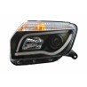 LED Headlights suitable for Dacia Duster I (2009-2014) Tube Light Bar Black edition LED Headlights suitable for Dacia Duster I (2009-2014) Tube Light Bar Black edition