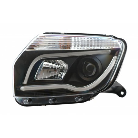 LED Headlights suitable for Dacia Duster I (2009-2014) Tube Light Bar Black edition LED Headlights suitable for Dacia Duster I (2009-2014) Tube Light Bar Black edition