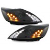 DAYLINE headlights suitable for FORD Focus 08-10_drl optic_black DAYLINE headlights suitable for FORD Focus 08-10_drl optic_black