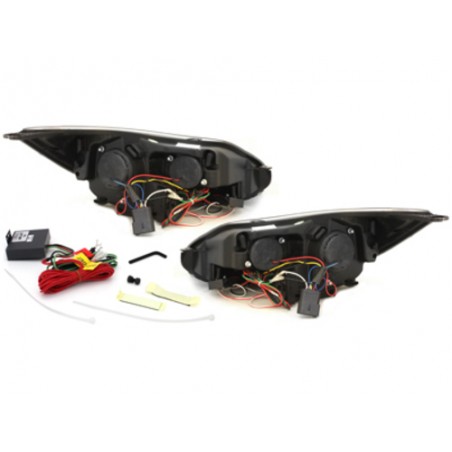 Headlights suitable for FORD Focus 11+ black Headlights suitable for FORD Focus 11+ black