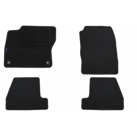 Floor mat Carpet graphite suitable for FORD Focus 03/2011-05/2015, Focus Turnier 05/2011-05/2015