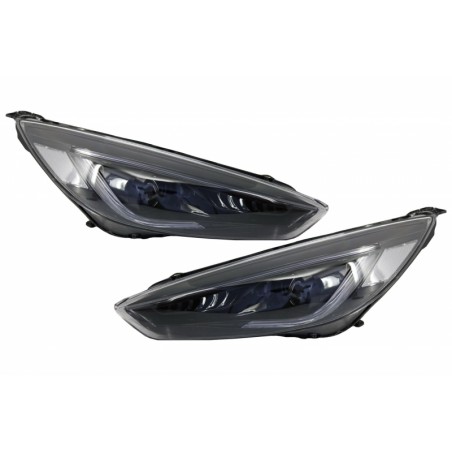 Headlights LED DRL suitable for FORD Focus III Mk3 (2015-2017) Bi-Xenon Design Dynamic Flowing Turn Signals Demon Look Headlights LED DRL suitable for FORD Focus III Mk3 (2015-2017) Bi-Xenon Design Dynamic Flowing Turn Signals Demon Look