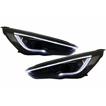 Headlights LED DRL suitable for FORD Focus III Mk3 (2015-2017) Bi-Xenon Design Dynamic Flowing Turn Signals Demon Look Headlights LED DRL suitable for FORD Focus III Mk3 (2015-2017) Bi-Xenon Design Dynamic Flowing Turn Signals Demon Look