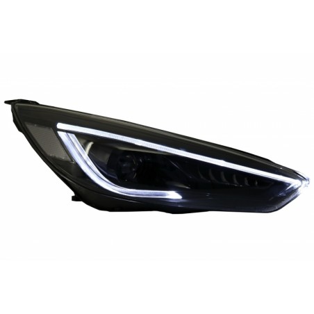 Headlights LED DRL suitable for FORD Focus III Mk3 (2015-2017) Bi-Xenon Design Dynamic Flowing Turn Signals Demon Look Headlights LED DRL suitable for FORD Focus III Mk3 (2015-2017) Bi-Xenon Design Dynamic Flowing Turn Signals Demon Look