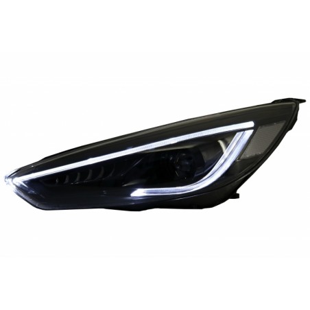 Headlights LED DRL suitable for FORD Focus III Mk3 (2015-2017) Bi-Xenon Design Dynamic Flowing Turn Signals Demon Look Headlights LED DRL suitable for FORD Focus III Mk3 (2015-2017) Bi-Xenon Design Dynamic Flowing Turn Signals Demon Look