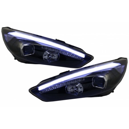 Headlights LED DRL suitable for FORD Focus III Mk3 Facelift (2015-2017) Xenon Look Headlights LED DRL suitable for FORD Focus III Mk3 Facelift (2015-2017) Xenon Look