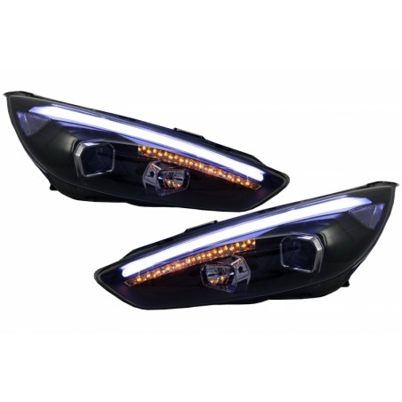 Headlights LED DRL suitable for FORD Focus III Mk3 Facelift (2015-2017) Xenon Look Headlights LED DRL suitable for FORD Focus III Mk3 Facelift (2015-2017) Xenon Look
