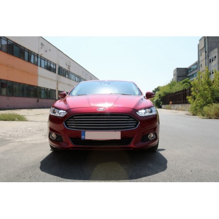 LED DRL Headlights Xenon Look suitable for FORD Mondeo MK5 (2013-2016) Flowing Dynamic Sequential Turning Lights Chrome