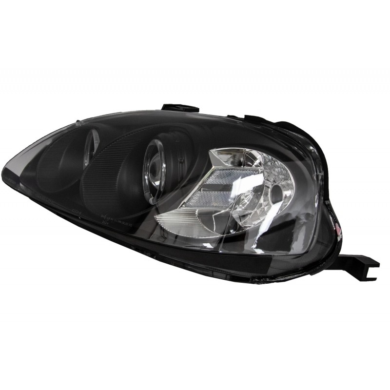 Angel Eyes Headlights suitable for Honda Civic VI (03.99-2000) Black