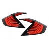Taillights suitable for HONDA Civic MK10 (FC/FK) (2016-Up) Limousine Full LED Light Bar Red/Black Taillights suitable for HONDA Civic MK10 (FC/FK) (2016-Up) Limousine Full LED Light Bar Red/Black