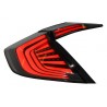 Taillights suitable for HONDA Civic MK10 (FC/FK) (2016-Up) Limousine Full LED Light Bar Red/Black Taillights suitable for HONDA Civic MK10 (FC/FK) (2016-Up) Limousine Full LED Light Bar Red/Black