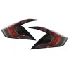 Taillights suitable for HONDA Civic MK10 (FC/FK) (2016-Up) Limousine Full LED Light Bar Red/Black Taillights suitable for HONDA Civic MK10 (FC/FK) (2016-Up) Limousine Full LED Light Bar Red/Black