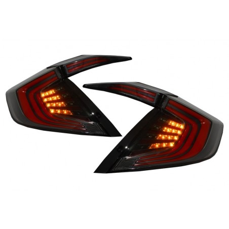 Taillights suitable for HONDA Civic MK10 (FC/FK) (2016-Up) Limousine Full LED Light Bar Red/Black Taillights suitable for HONDA Civic MK10 (FC/FK) (2016-Up) Limousine Full LED Light Bar Red/Black