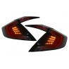Taillights suitable for HONDA Civic MK10 (FC/FK) (2016-Up) Limousine Full LED Light Bar Red/Black Taillights suitable for HONDA Civic MK10 (FC/FK) (2016-Up) Limousine Full LED Light Bar Red/Black