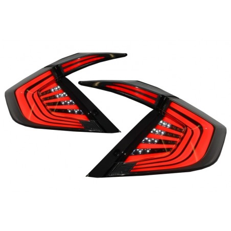 Taillights suitable for HONDA Civic MK10 (FC/FK) (2016-Up) Limousine Full LED Light Bar Red/Black Taillights suitable for HONDA Civic MK10 (FC/FK) (2016-Up) Limousine Full LED Light Bar Red/Black