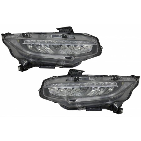 Headlights Full LED suitable for HONDA Civic Mk10 (FC/FK) (2016-Up) Sedan & Hatchback with Sequential Dynamic Turning Lights Headlights Full LED suitable for HONDA Civic Mk10 (FC/FK) (2016-Up) Sedan & Hatchback with Sequential Dynamic Turning Lights