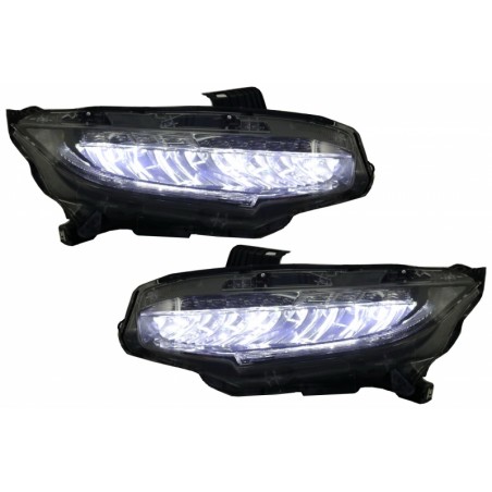 Headlights Full LED suitable for HONDA Civic Mk10 (FC/FK) (2016-Up) Sedan & Hatchback with Sequential Dynamic Turning Lights Headlights Full LED suitable for HONDA Civic Mk10 (FC/FK) (2016-Up) Sedan & Hatchback with Sequential Dynamic Turning Lights