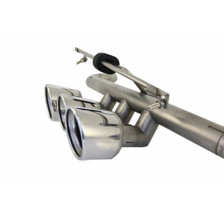 Exhaust System with Muffler Tips suitable for HONDA Civic MK10 (FC/FK) (2016-Up) Sedan Type R Design Exhaust System with Muffler Tips suitable for HONDA Civic MK10 (FC/FK) (2016-Up) Sedan Type R Design