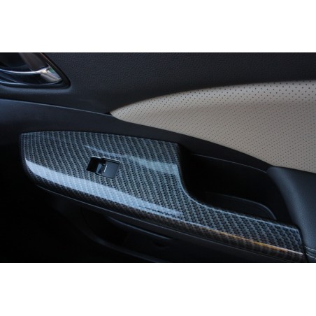 Carbon fiber Style Door Cover Armrest Trim suitable for HONDA CRV (2012-2016) IV Generation OEM Design Carbon fiber Style Door Cover Armrest Trim suitable for HONDA CRV (2012-2016) IV Generation OEM Design