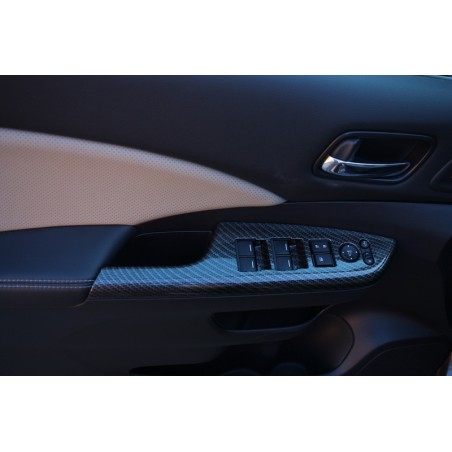 Carbon fiber Style Door Cover Armrest Trim suitable for HONDA CRV (2012-2016) IV Generation OEM Design Carbon fiber Style Door Cover Armrest Trim suitable for HONDA CRV (2012-2016) IV Generation OEM Design
