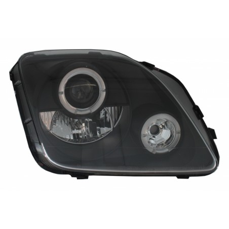 Headlights suitable for Honda Prelude (1997-2001) Angel Eyes Black