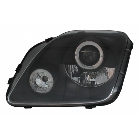 Headlights suitable for Honda Prelude (1997-2001) Angel Eyes Black