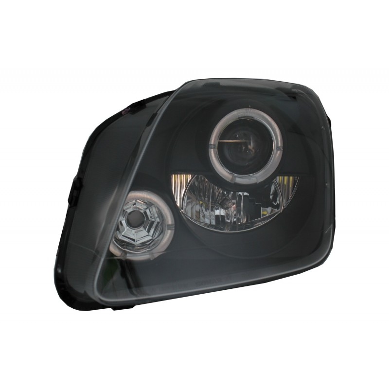 Headlights suitable for Honda Prelude (1997-2001) Angel Eyes Black