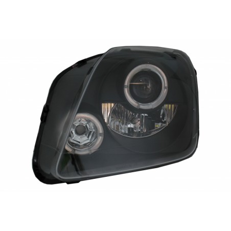 Headlights suitable for Honda Prelude (1997-2001) Angel Eyes Black