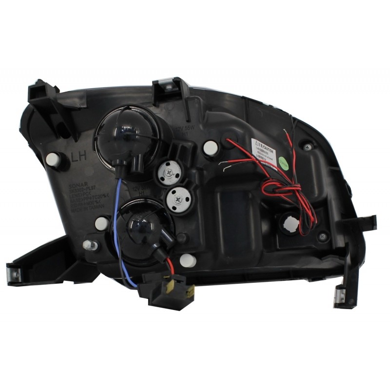 Headlights suitable for Honda Prelude (1997-2001) Angel Eyes Black