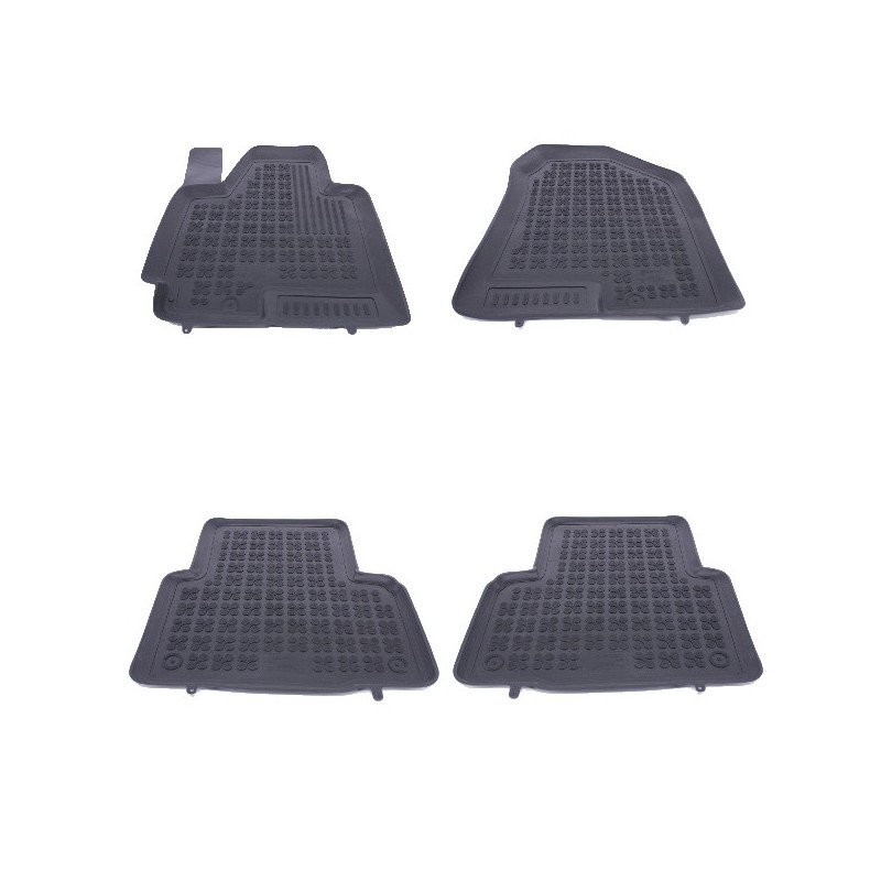 Floor mat Rubber Black suitable for HYUNDAI IX35 2010+