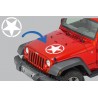 Sticker Star Universal suitable for Jeep Wrangler JK, Truck, or Other Cars White Sticker Star Universal suitable for Jeep Wrangler JK, Truck, or Other Cars White