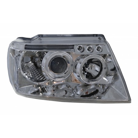 Headlights Angel Eyes for Grand Cherokee 1999-2004 Angel Ayes Chrome Headlights Angel Eyes for Grand Cherokee 1999-2004 Angel Ayes Chrome