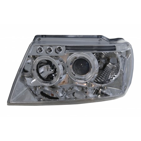 Headlights Angel Eyes for Grand Cherokee 1999-2004 Angel Ayes Chrome Headlights Angel Eyes for Grand Cherokee 1999-2004 Angel Ayes Chrome