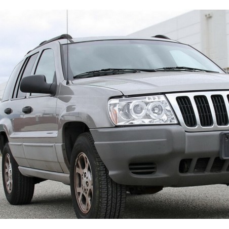 Headlights Angel Eyes for Grand Cherokee 1999-2004 Angel Ayes Chrome Headlights Angel Eyes for Grand Cherokee 1999-2004 Angel Ayes Chrome