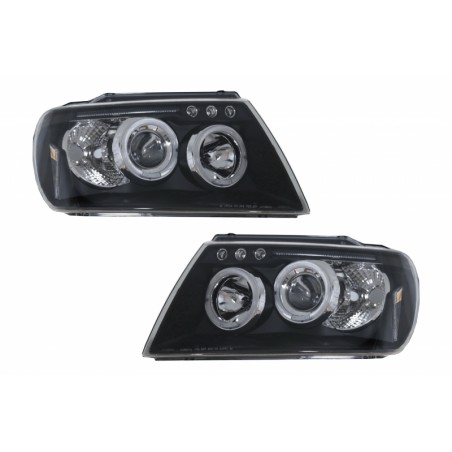Headlights Angel Eyes suitable for JEEP Grand Cherokee (1999-2004) Black Headlights Angel Eyes suitable for JEEP Grand Cherokee (1999-2004) Black