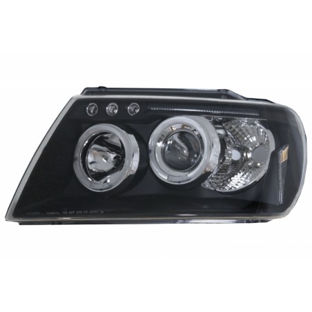 Headlights Angel Eyes suitable for JEEP Grand Cherokee (1999-2004) Black Headlights Angel Eyes suitable for JEEP Grand Cherokee (1999-2004) Black