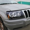 Headlights Angel Eyes suitable for JEEP Grand Cherokee (1999-2004) Black Headlights Angel Eyes suitable for JEEP Grand Cherokee (1999-2004) Black