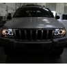 Headlights Angel Eyes suitable for JEEP Grand Cherokee (1999-2004) Black Headlights Angel Eyes suitable for JEEP Grand Cherokee (1999-2004) Black