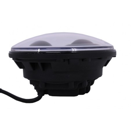7 Inch CREE LED Headlights Angel Eye Amber Halo DRL Jeep Wrangler JK TJ LJ  suitable for Land ROVER  Defender Mercedes W463 Blac